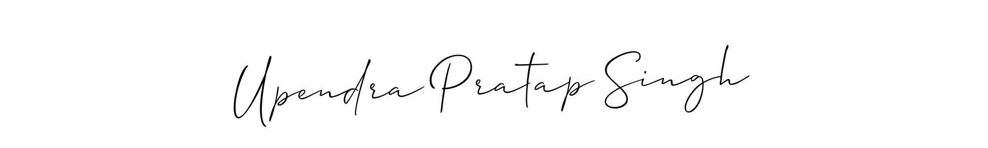 if you are searching for the best signature style for your name Upendra Pratap Singh. so please give up your signature search. here we have designed multiple signature styles  using Allison_Script. Upendra Pratap Singh signature style 2 images and pictures png