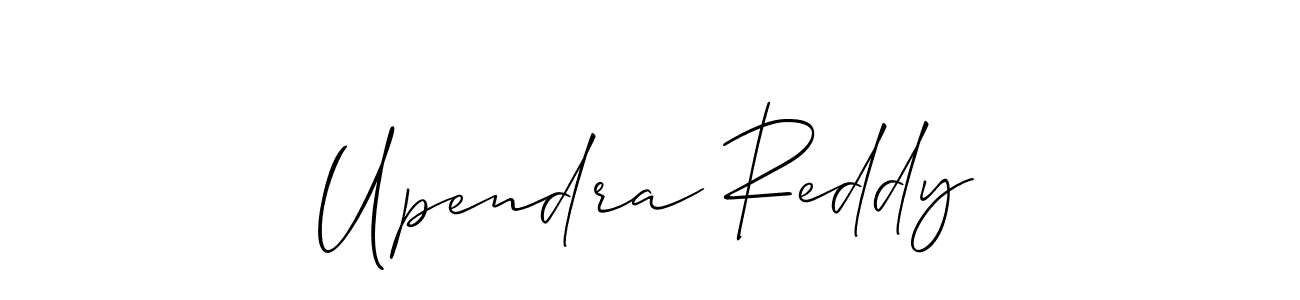 Design your own signature with our free online signature maker. With this signature software, you can create a handwritten (Allison_Script) signature for name Upendra Reddy. Upendra Reddy signature style 2 images and pictures png