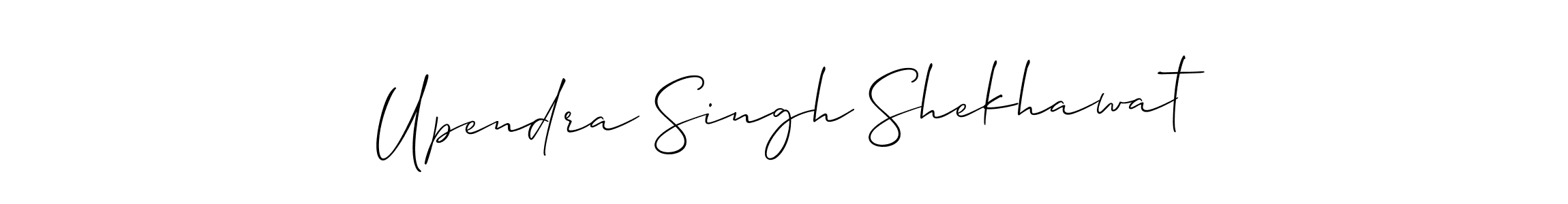 Allison_Script is a professional signature style that is perfect for those who want to add a touch of class to their signature. It is also a great choice for those who want to make their signature more unique. Get Upendra Singh Shekhawat name to fancy signature for free. Upendra Singh Shekhawat signature style 2 images and pictures png