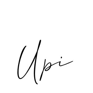How to Draw Upi signature style? Allison_Script is a latest design signature styles for name Upi. Upi signature style 2 images and pictures png