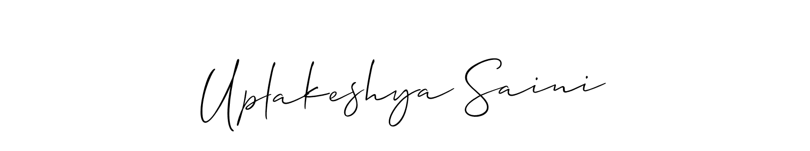 Here are the top 10 professional signature styles for the name Uplakeshya Saini. These are the best autograph styles you can use for your name. Uplakeshya Saini signature style 2 images and pictures png