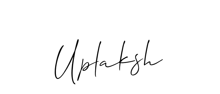 You should practise on your own different ways (Allison_Script) to write your name (Uplaksh) in signature. don't let someone else do it for you. Uplaksh signature style 2 images and pictures png