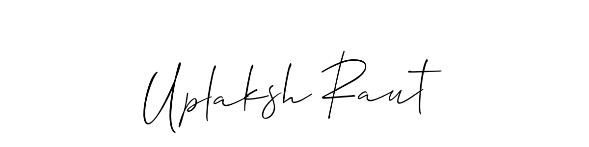 Also You can easily find your signature by using the search form. We will create Uplaksh Raut name handwritten signature images for you free of cost using Allison_Script sign style. Uplaksh Raut signature style 2 images and pictures png