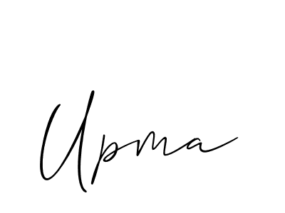 if you are searching for the best signature style for your name Upma. so please give up your signature search. here we have designed multiple signature styles  using Allison_Script. Upma signature style 2 images and pictures png