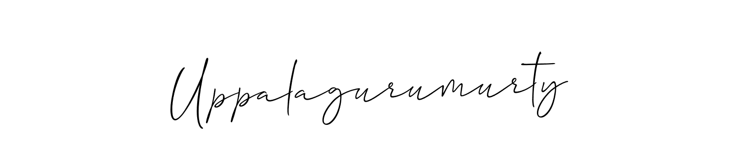 Use a signature maker to create a handwritten signature online. With this signature software, you can design (Allison_Script) your own signature for name Uppalagurumurty. Uppalagurumurty signature style 2 images and pictures png