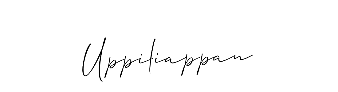 The best way (Allison_Script) to make a short signature is to pick only two or three words in your name. The name Uppiliappan include a total of six letters. For converting this name. Uppiliappan signature style 2 images and pictures png
