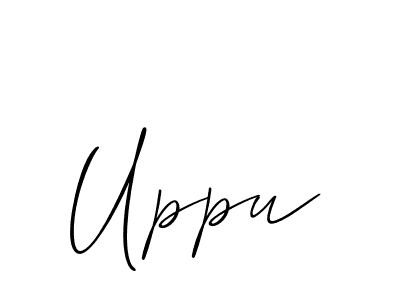 Also You can easily find your signature by using the search form. We will create Uppu name handwritten signature images for you free of cost using Allison_Script sign style. Uppu signature style 2 images and pictures png