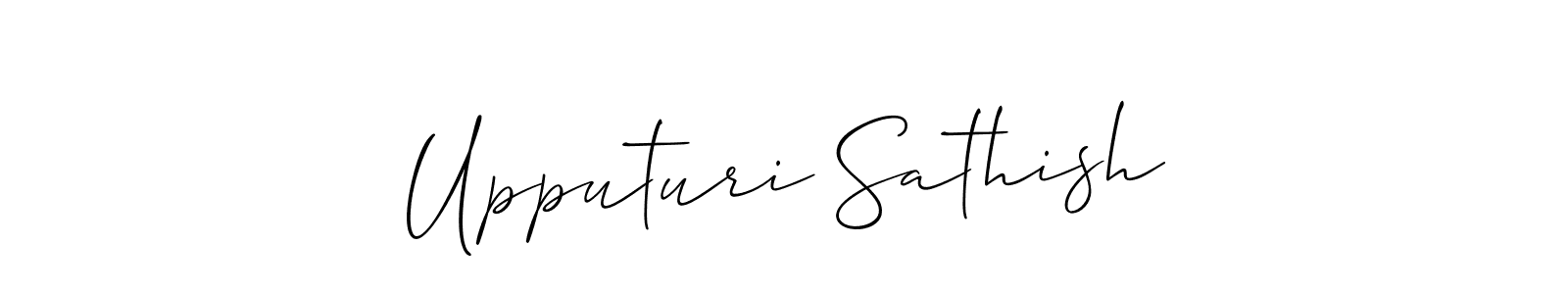 Check out images of Autograph of Upputuri Sathish name. Actor Upputuri Sathish Signature Style. Allison_Script is a professional sign style online. Upputuri Sathish signature style 2 images and pictures png