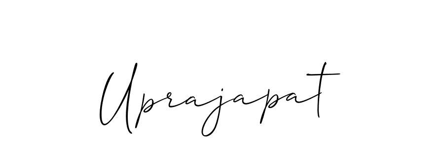How to Draw Uprajapat signature style? Allison_Script is a latest design signature styles for name Uprajapat. Uprajapat signature style 2 images and pictures png