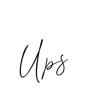 Also we have Ups name is the best signature style. Create professional handwritten signature collection using Allison_Script autograph style. Ups signature style 2 images and pictures png