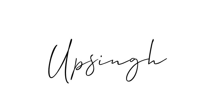 How to make Upsingh name signature. Use Allison_Script style for creating short signs online. This is the latest handwritten sign. Upsingh signature style 2 images and pictures png