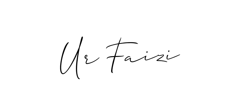 You should practise on your own different ways (Allison_Script) to write your name (Ur Faizi) in signature. don't let someone else do it for you. Ur Faizi signature style 2 images and pictures png