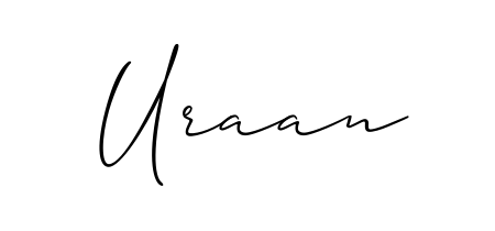 A sleek calligraphic signature for name Uraan utilizing Allison_Script styling. Great for adding personal signatures to photos and art. Uraan signature style 2 images and pictures png
