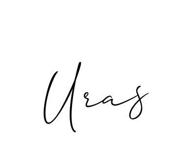You should practise on your own different ways (Allison_Script) to write your name (Uras) in signature. don't let someone else do it for you. Uras signature style 2 images and pictures png