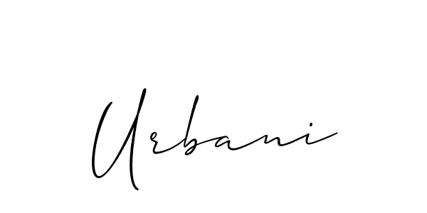 How to make Urbani signature? Allison_Script is a professional autograph style. Create handwritten signature for Urbani name. Urbani signature style 2 images and pictures png