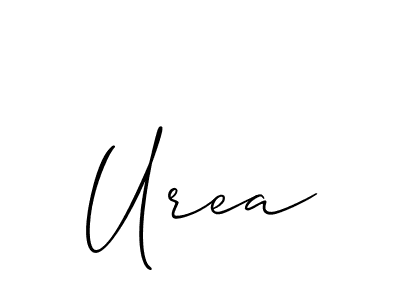 You should practise on your own different ways (Allison_Script) to write your name (Urea) in signature. don't let someone else do it for you. Urea signature style 2 images and pictures png