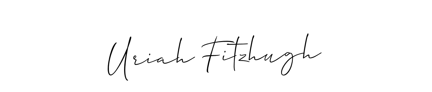 Uriah Fitzhugh stylish signature style. Best Handwritten Sign (Allison_Script) for my name. Handwritten Signature Collection Ideas for my name Uriah Fitzhugh. Uriah Fitzhugh signature style 2 images and pictures png