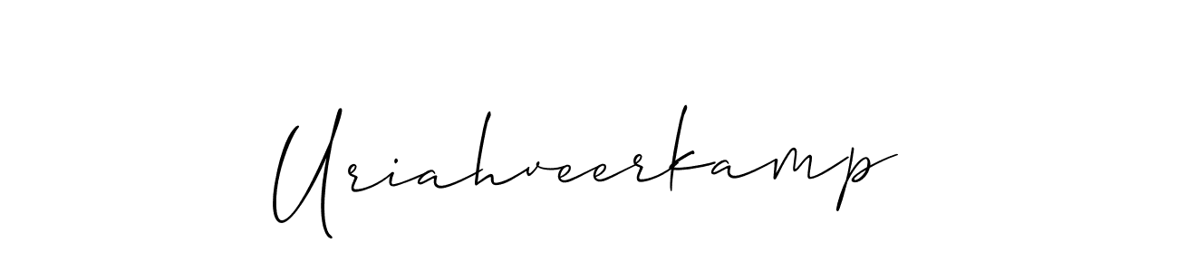 Design your own signature with our free online signature maker. With this signature software, you can create a handwritten (Allison_Script) signature for name Uriahveerkamp. Uriahveerkamp signature style 2 images and pictures png