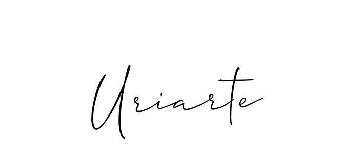 Design your own signature with our free online signature maker. With this signature software, you can create a handwritten (Allison_Script) signature for name Uriarte. Uriarte signature style 2 images and pictures png