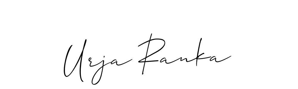 Make a short Urja Ranka signature style. Manage your documents anywhere anytime using Allison_Script. Create and add eSignatures, submit forms, share and send files easily. Urja Ranka signature style 2 images and pictures png