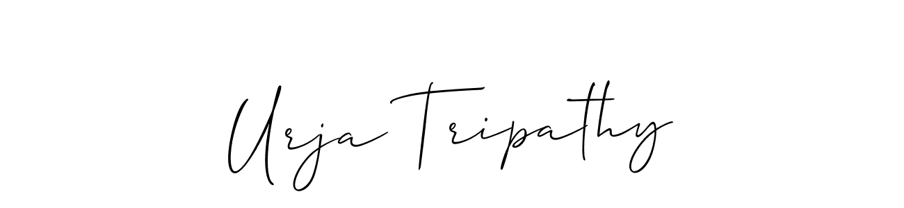 if you are searching for the best signature style for your name Urja Tripathy. so please give up your signature search. here we have designed multiple signature styles  using Allison_Script. Urja Tripathy signature style 2 images and pictures png