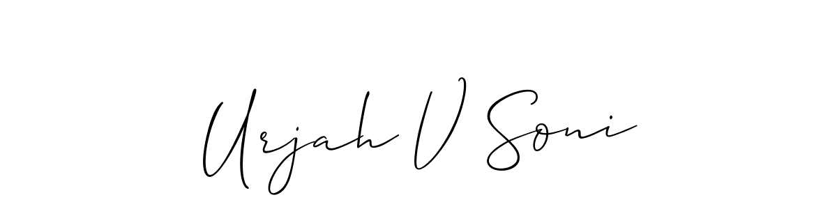 See photos of Urjah V Soni official signature by Spectra . Check more albums & portfolios. Read reviews & check more about Allison_Script font. Urjah V Soni signature style 2 images and pictures png