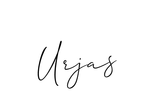 Similarly Allison_Script is the best handwritten signature design. Signature creator online .You can use it as an online autograph creator for name Urjas. Urjas signature style 2 images and pictures png