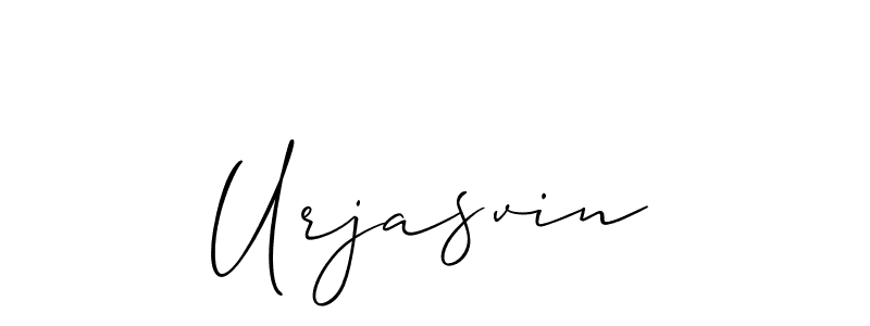 Also You can easily find your signature by using the search form. We will create Urjasvin name handwritten signature images for you free of cost using Allison_Script sign style. Urjasvin signature style 2 images and pictures png