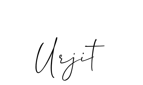 Make a beautiful signature design for name Urjit. With this signature (Allison_Script) style, you can create a handwritten signature for free. Urjit signature style 2 images and pictures png
