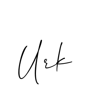 It looks lik you need a new signature style for name Urk. Design unique handwritten (Allison_Script) signature with our free signature maker in just a few clicks. Urk signature style 2 images and pictures png