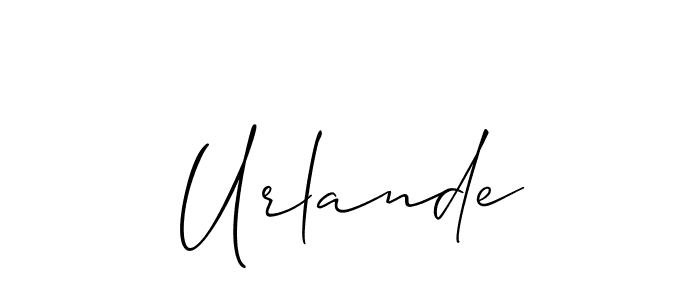 Best and Professional Signature Style for Urlande. Allison_Script Best Signature Style Collection. Urlande signature style 2 images and pictures png