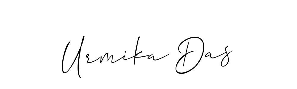 How to make Urmika Das signature? Allison_Script is a professional autograph style. Create handwritten signature for Urmika Das name. Urmika Das signature style 2 images and pictures png