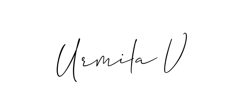 Check out images of Autograph of Urmila V name. Actor Urmila V Signature Style. Allison_Script is a professional sign style online. Urmila V signature style 2 images and pictures png