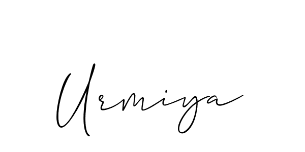 Use a signature maker to create a handwritten signature online. With this signature software, you can design (Allison_Script) your own signature for name Urmiya. Urmiya signature style 2 images and pictures png