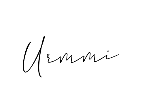 You should practise on your own different ways (Allison_Script) to write your name (Urmmi) in signature. don't let someone else do it for you. Urmmi signature style 2 images and pictures png
