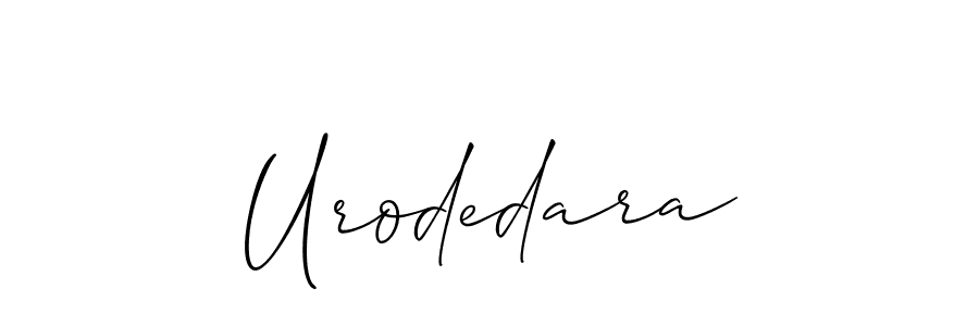 How to make Urodedara name signature. Use Allison_Script style for creating short signs online. This is the latest handwritten sign. Urodedara signature style 2 images and pictures png