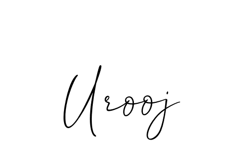 Make a beautiful signature design for name Urooj. With this signature (Allison_Script) style, you can create a handwritten signature for free. Urooj signature style 2 images and pictures png