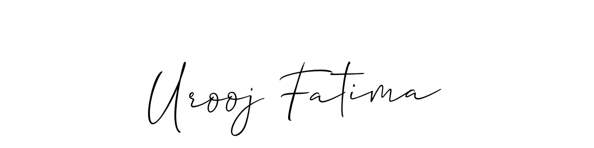 Make a beautiful signature design for name Urooj Fatima. Use this online signature maker to create a handwritten signature for free. Urooj Fatima signature style 2 images and pictures png