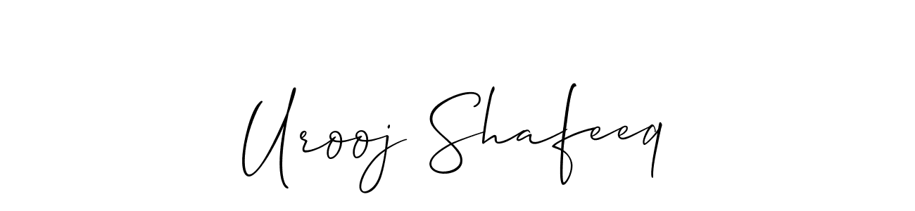 See photos of Urooj Shafeeq official signature by Spectra . Check more albums & portfolios. Read reviews & check more about Allison_Script font. Urooj Shafeeq signature style 2 images and pictures png