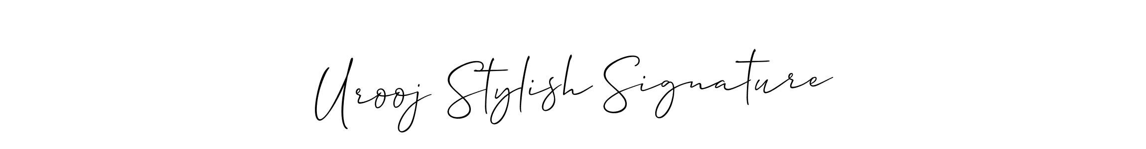 How to make Urooj Stylish Signature signature? Allison_Script is a professional autograph style. Create handwritten signature for Urooj Stylish Signature name. Urooj Stylish Signature signature style 2 images and pictures png