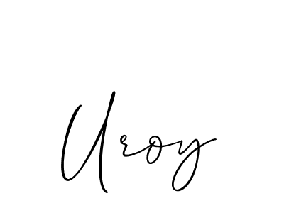 Make a beautiful signature design for name Uroy. With this signature (Allison_Script) style, you can create a handwritten signature for free. Uroy signature style 2 images and pictures png