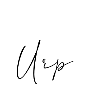 Create a beautiful signature design for name Urp. With this signature (Allison_Script) fonts, you can make a handwritten signature for free. Urp signature style 2 images and pictures png