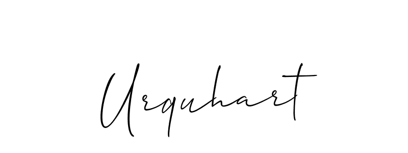 Similarly Allison_Script is the best handwritten signature design. Signature creator online .You can use it as an online autograph creator for name Urquhart. Urquhart signature style 2 images and pictures png