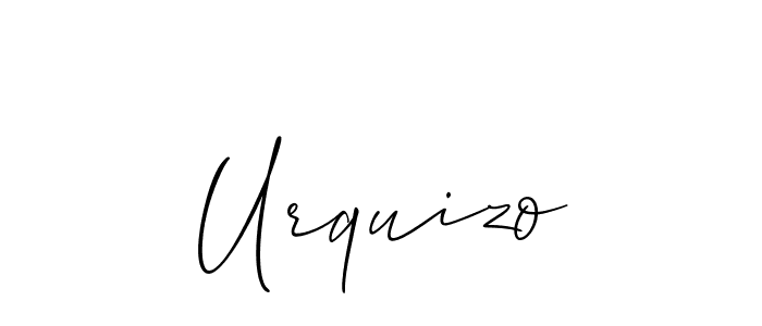 Design your own signature with our free online signature maker. With this signature software, you can create a handwritten (Allison_Script) signature for name Urquizo. Urquizo signature style 2 images and pictures png