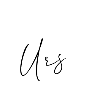 How to make Urs name signature. Use Allison_Script style for creating short signs online. This is the latest handwritten sign. Urs signature style 2 images and pictures png