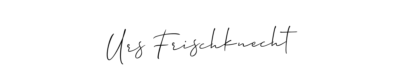 You can use this online signature creator to create a handwritten signature for the name Urs Frischknecht. This is the best online autograph maker. Urs Frischknecht signature style 2 images and pictures png