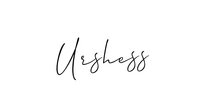 You can use this online signature creator to create a handwritten signature for the name Urshess. This is the best online autograph maker. Urshess signature style 2 images and pictures png