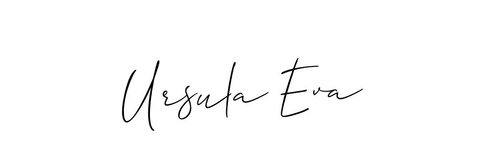 Similarly Allison_Script is the best handwritten signature design. Signature creator online .You can use it as an online autograph creator for name Ursula Eva. Ursula Eva signature style 2 images and pictures png