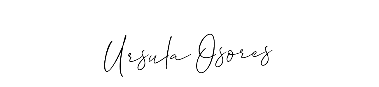 Similarly Allison_Script is the best handwritten signature design. Signature creator online .You can use it as an online autograph creator for name Ursula Osores. Ursula Osores signature style 2 images and pictures png