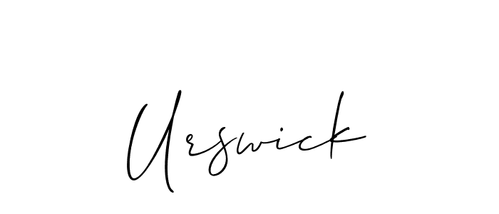 Make a short Urswick signature style. Manage your documents anywhere anytime using Allison_Script. Create and add eSignatures, submit forms, share and send files easily. Urswick signature style 2 images and pictures png